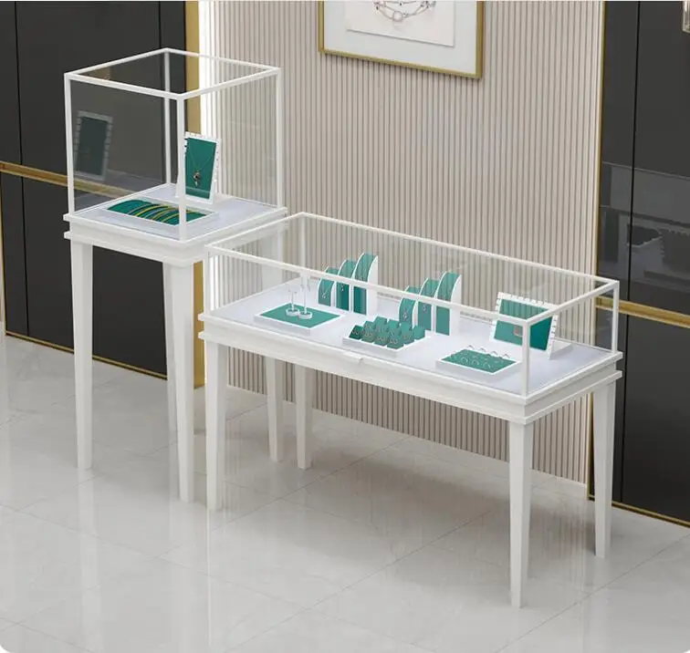 Office Furniture First - ジュエリーディスプレイケーススポット透明ガラスキャビネットファーストオーナメント高級時計カウンター展示ホールディスプレイケース