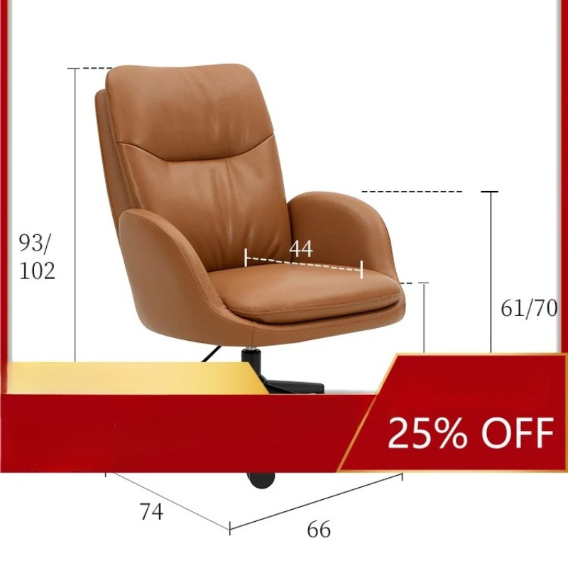 Office Furniture First - シンプルな家具輸入品第一層革製ソファシングルオフィスチェア