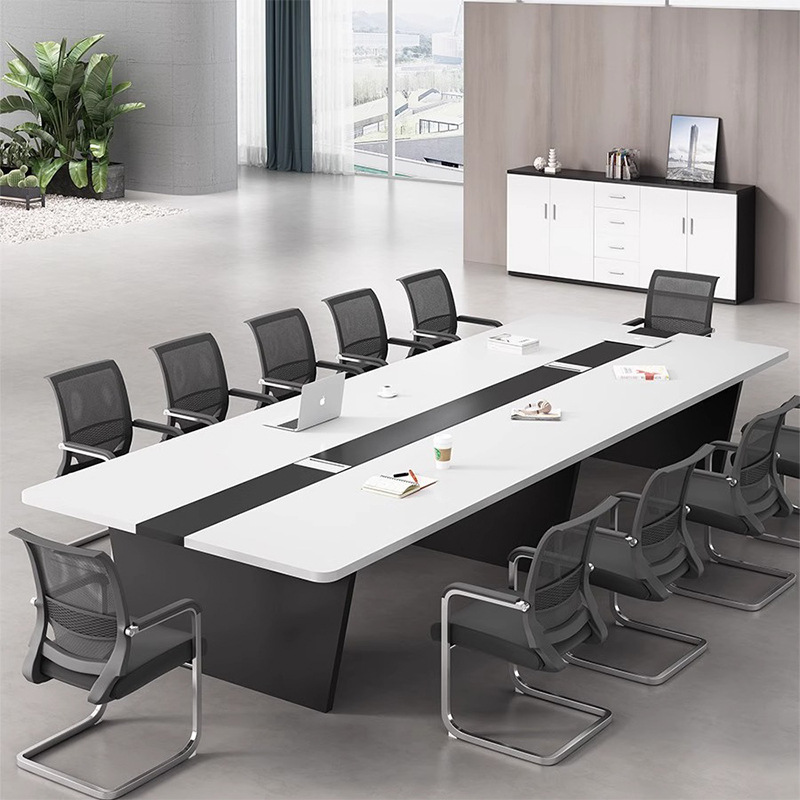 Office Furniture Group - 長い大型会議テーブル、オフィス会議室、研修・交渉用テーブルと椅子、グループオフィス家具、シンプルでモダンなデザイン
