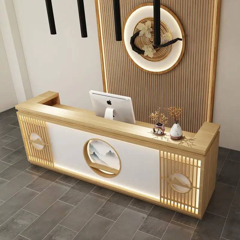 シンプルでクラシックな受付デスク、シニアスタイルの美容院、ア - Office Furniture Usa のレビューと価格