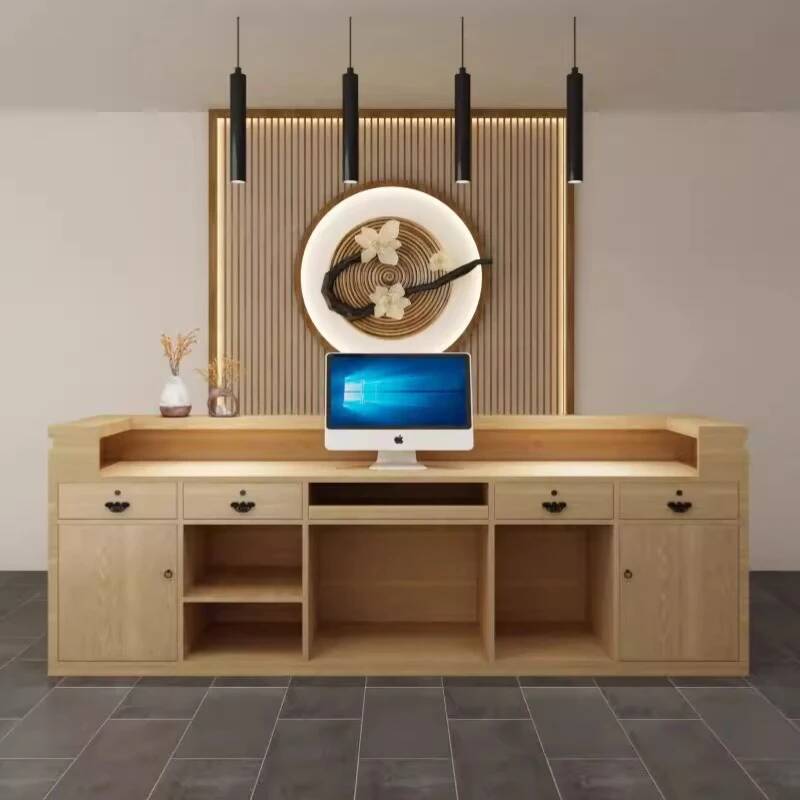 シンプルでクラシックな受付デスク、シニアスタイルの美容院、ア - Office Furniture Usa のレビューと価格