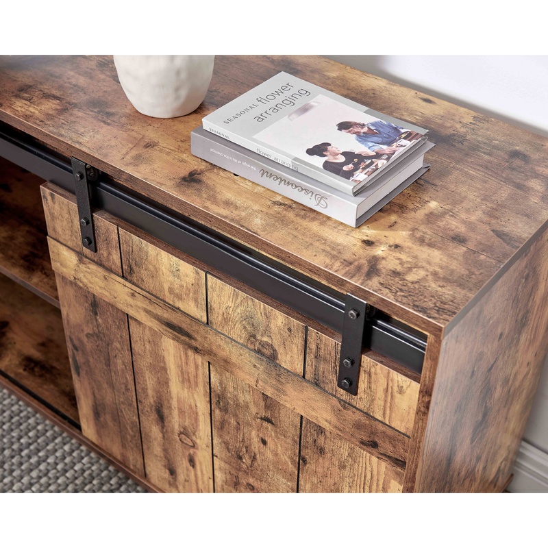 L字型デスク、クレデンザ収納付き、スライド式納屋戸、リバーシ - Office Furniture Credenza のレビューと価格