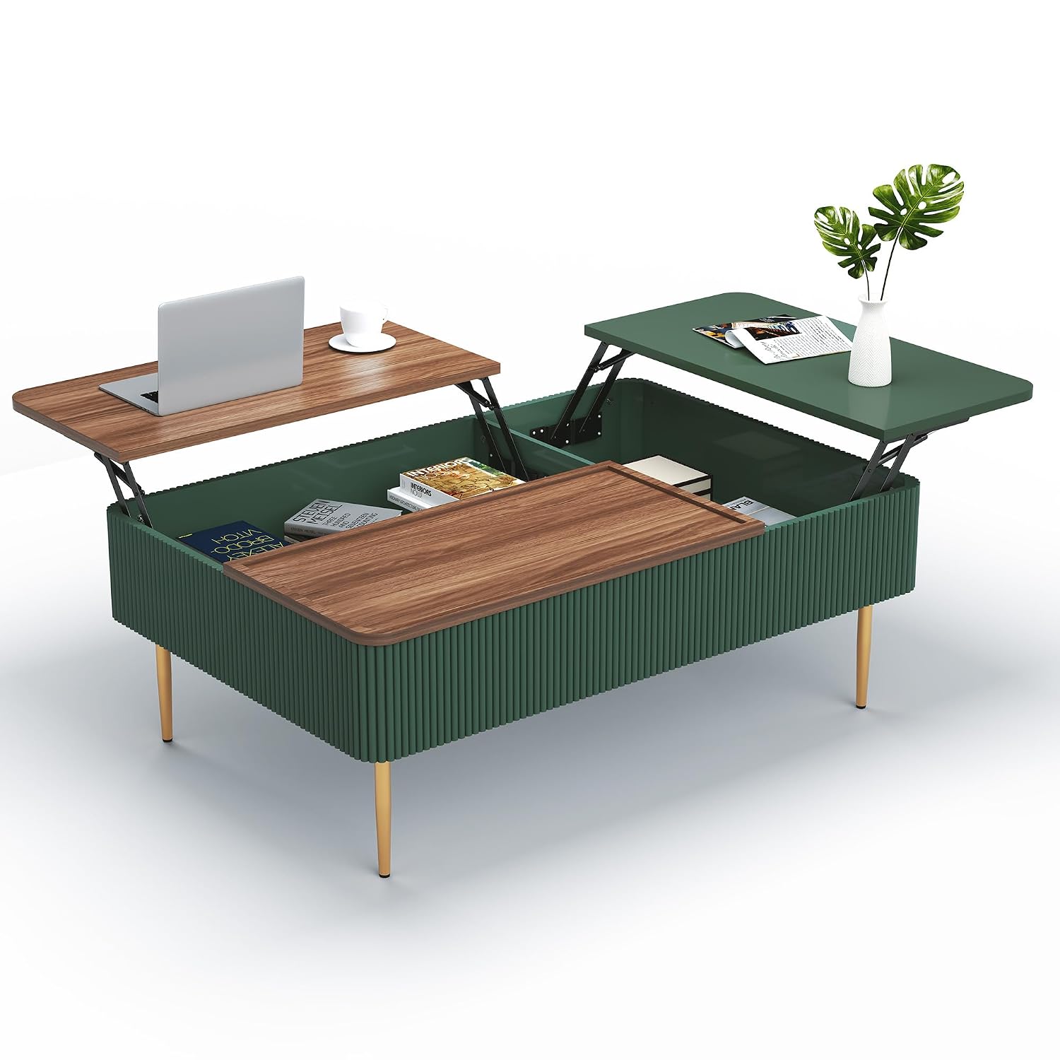 47インチ デュアルリフトトップ コーヒーテーブル 隠し収納 - Office Furniture Center のレビューと価格