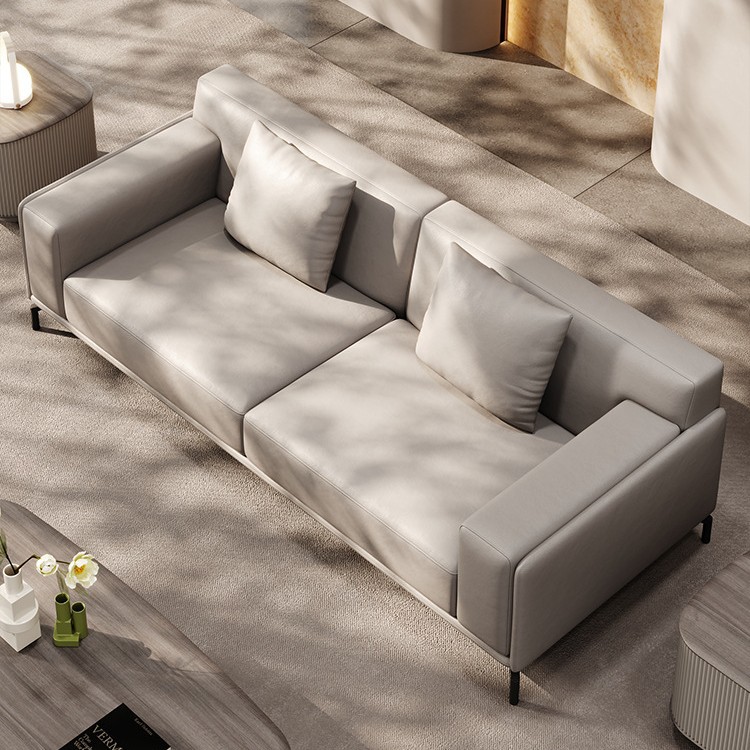 革製オフィスソファ組み合わせ受付エリア家具　第一層牛革 - Office Furniture First のレビューと価格