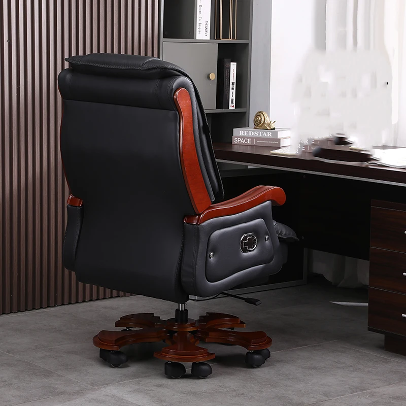革椅子第一層牛革大規模なビジネスリクライニングオフィスチェア - Office Furniture First のレビューと価格