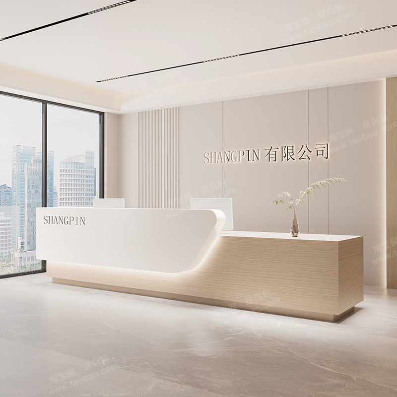 収納付き高級受付カウンター シンプルモダンビューティー イン - Office Furniture Usa のレビューと価格