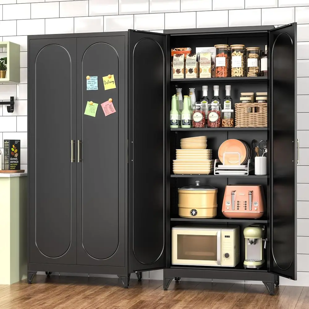 高さ75cmの金属製キッチンパントリーキャビネット、調節可能 - Office Storage Cabinet のレビューと価格