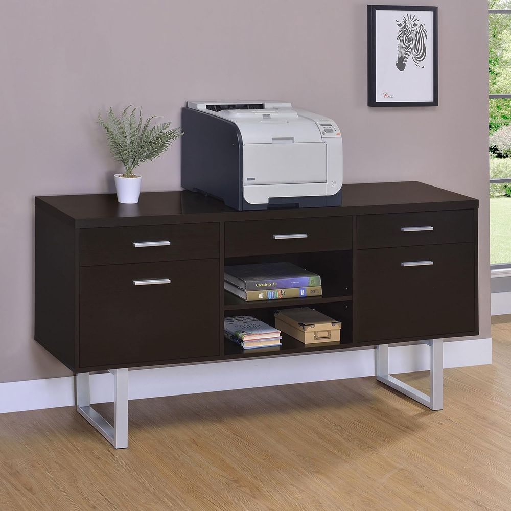 現代的なホームオフィス家具 - 5段引き出し付きクレデンザ、 - Office Furniture Credenza のレビューと価格