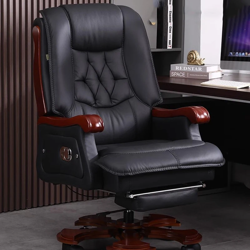 革製の椅子第一層牛革大型ビジネスリクライニングオフィスチェア - Office Furniture First のレビューと価格