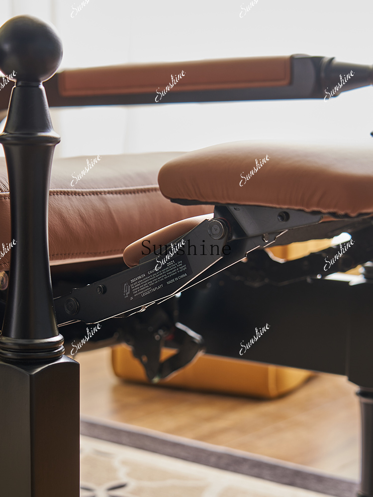 無垢材オフィス多機能ソファ/第一層牛革折りたたみリクライニン - Office Furniture First のレビューと価格