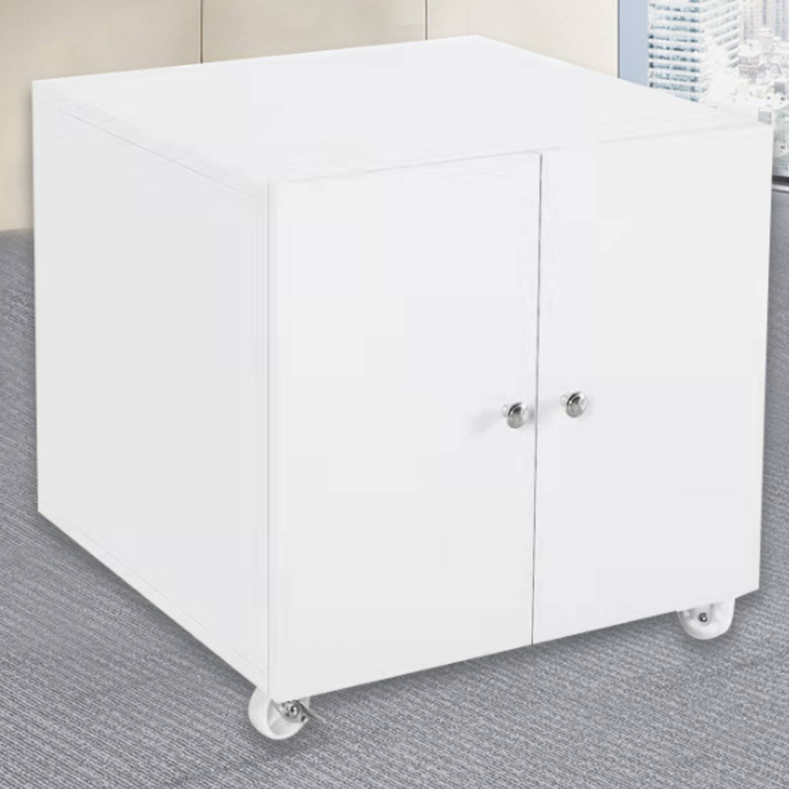 オフィス家具 スチール製キャスター付きキャビネット エンクロ - Office Storage Cabinet のレビューと価格