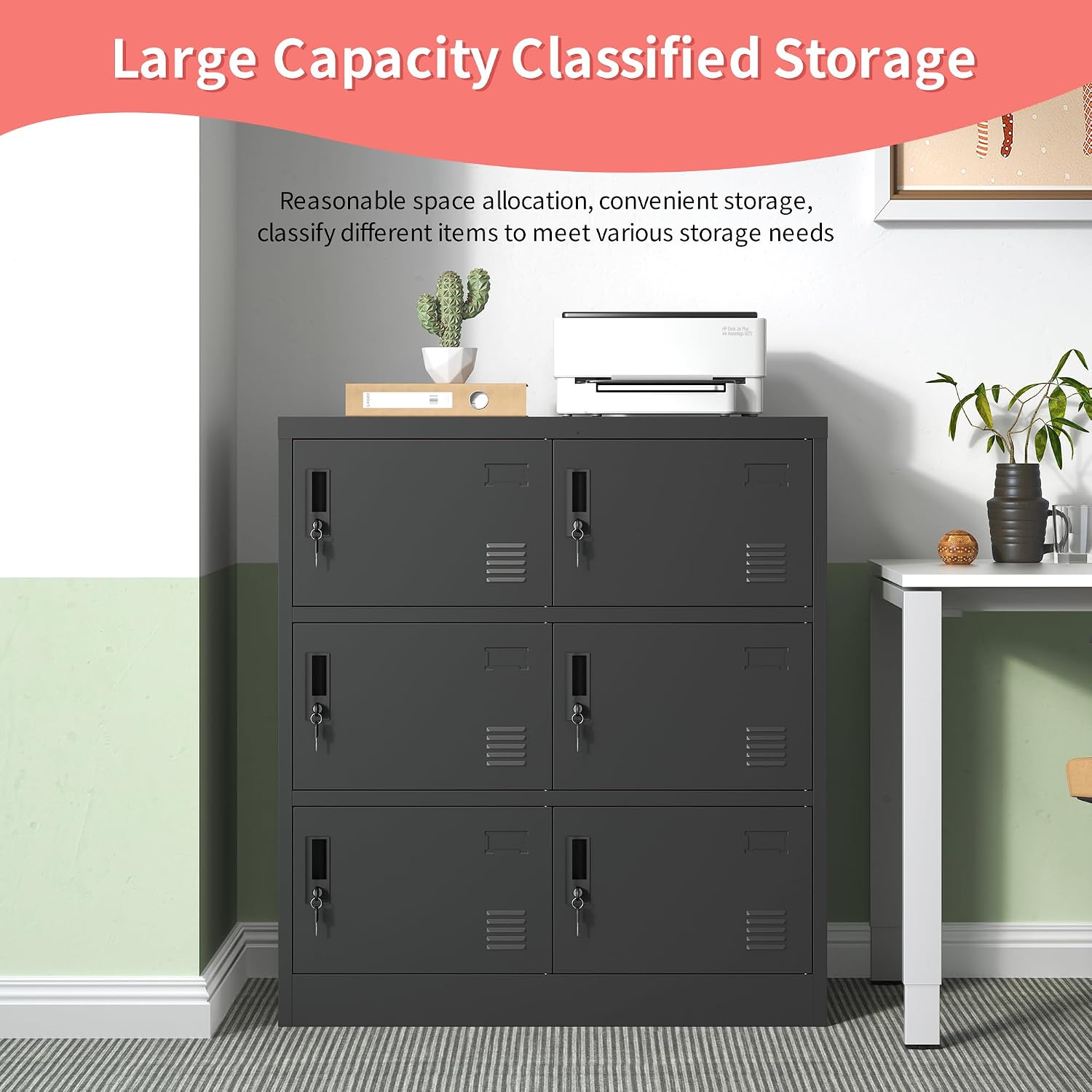 従業員用金属製ロッカー、オフィス収納ロッカー（扉付き）、スチ - Office Storage Cabinet のレビューと価格