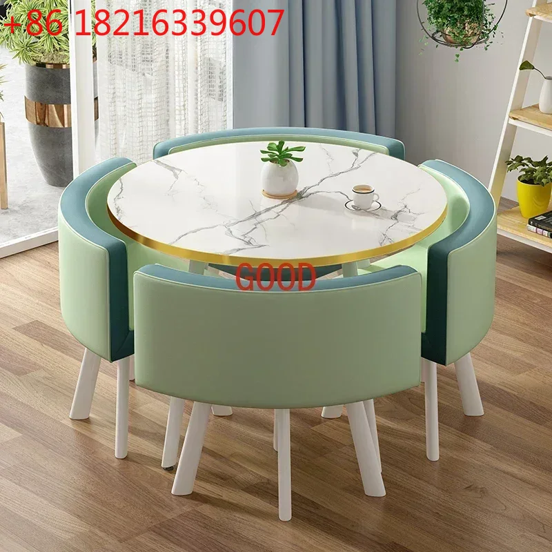 TAO ポーカーマーブルダイニングテーブルセット 4 椅子セ - Office Furniture Center のレビューと価格