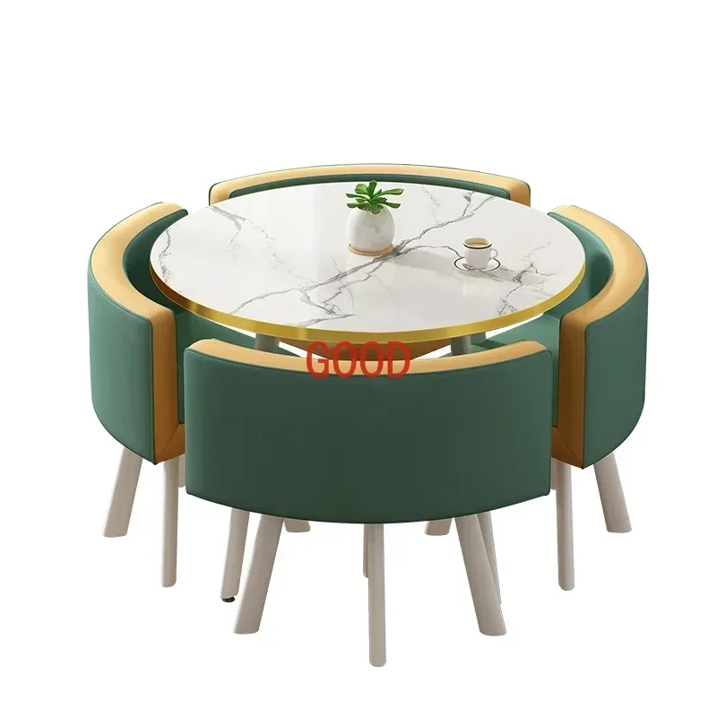 TAO ポーカーマーブルダイニングテーブルセット 4 椅子セ - Office Furniture Center のレビューと価格