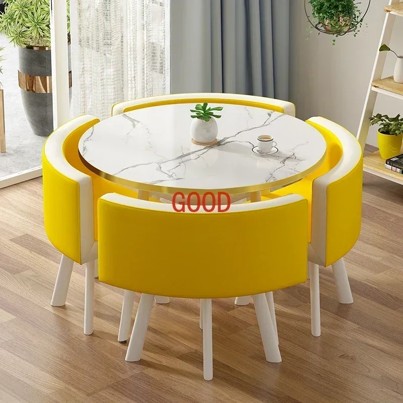TAO ポーカーマーブルダイニングテーブルセット 4 椅子セ - Office Furniture Center のレビューと価格