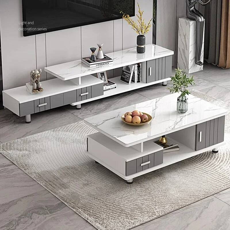 センタードロワーテレビテーブルオフィスコーヒーテーブルホワイ - Office Furniture Center のレビューと価格