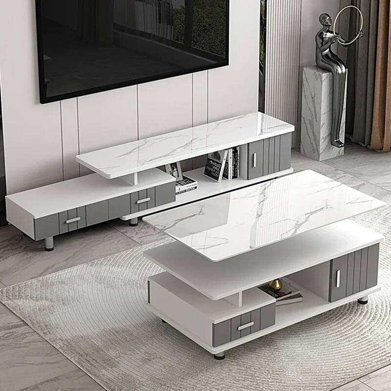 センタードロワーテレビテーブルオフィスコーヒーテーブルホワイ - Office Furniture Center のレビューと価格