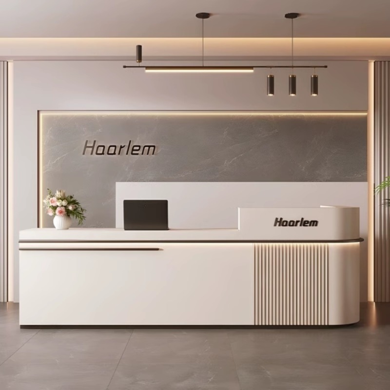 フレンチクリームスタイル受付カウンター シンプルモダンホテル - Office Furniture Center のレビューと価格