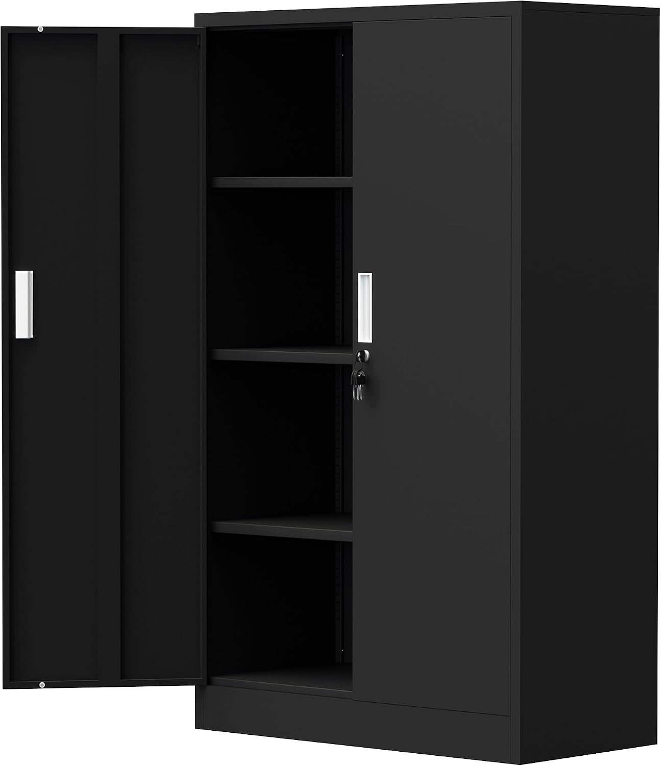 高さ53.5インチの金属製ロック可能な収納キャビネット、ロッ - Office Storage Cabinet のレビューと価格